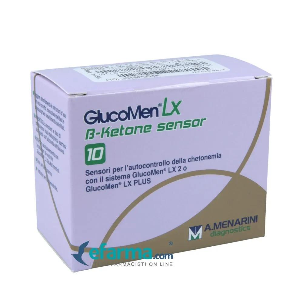 GlucoMenLX B-ketone Sensor Strisce Reattive Misurazione Chetonemia 10 Pezzi