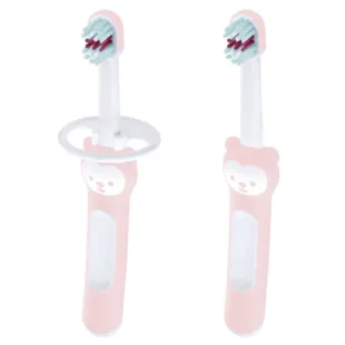 MAM First Teeth Brush Set +6m Pink 2 pcs