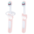 MAM First Teeth Brush Set +6m Pink 2 pcs