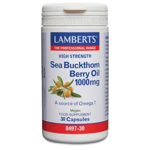 Lamberts Sea Buckthorn Oil 1000mg Rich in Omega 7 30 Capsules
