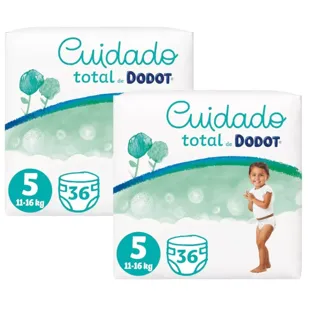 Dodot Total Care Diapers T5 (11-16 Kg) 2x36 units