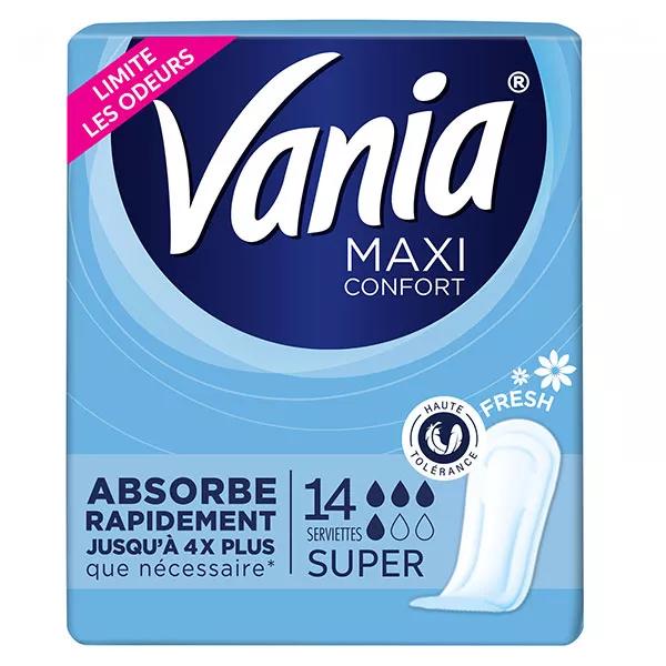 Vania Maxi Confort Super Fresh Compresas Higiénicas 14 unidades