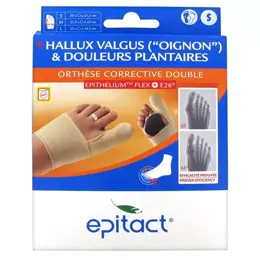 Epitact Hallux Valgus et Douleurs Plantaires Orthèse Corrective Double Pied Gauche T.S