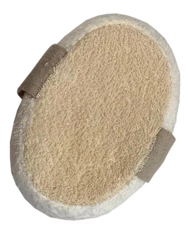 Naturabio Cosmetics Éponge de bain en lin et coton