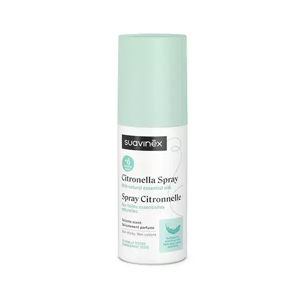 Suavinex Spray à la Citronelle Anti-Moustiques Bébé 6M+ 100 mL