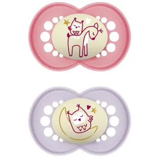 MAM Original Night Pacifier Matte Pink +16m 2 pcs