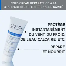 Uriage Cold Cream Crème Protectrice Peaux Sèches Sensibles 100ml