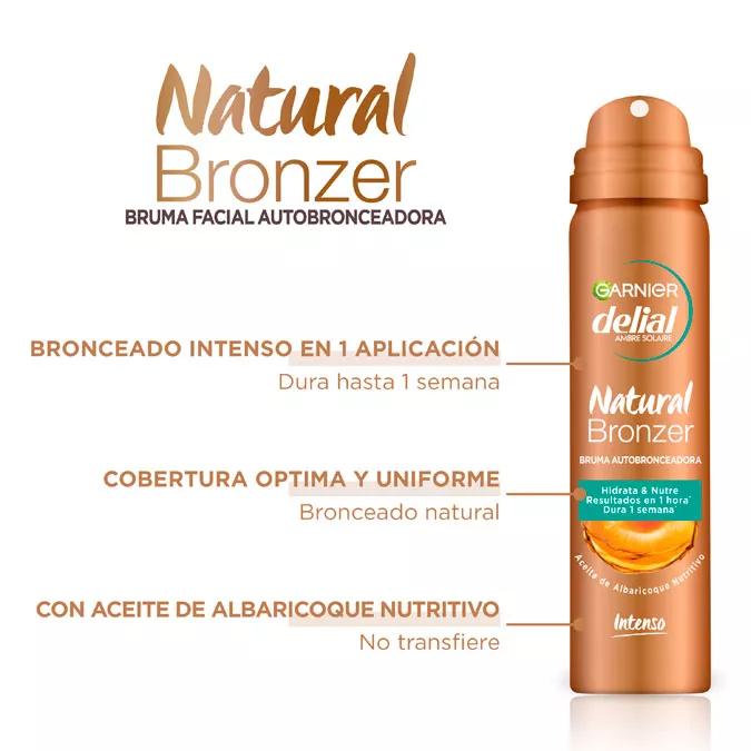 Garnier Delial Natural Bronzer Bruma Facial Autobronceadora 75 ml