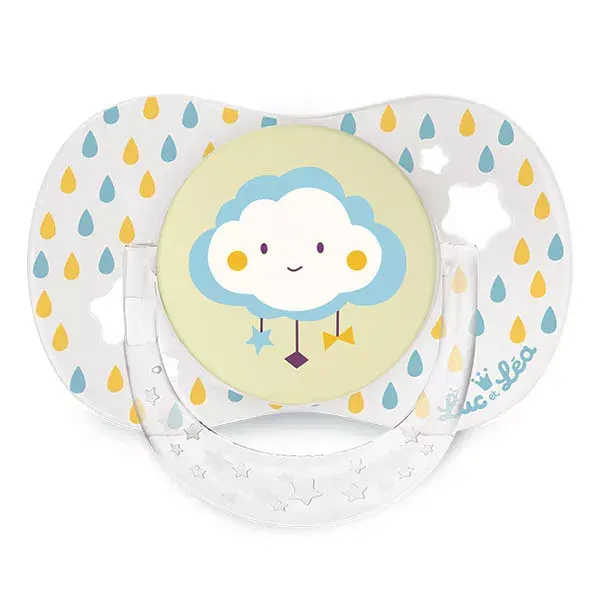 Luc et Léa Pacifier Physiological Silicone 0-6m Cloud