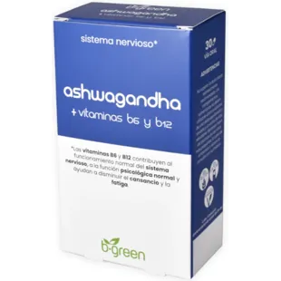 b.green Ashwagandha with Vit. B6 and B12 30 Capsules