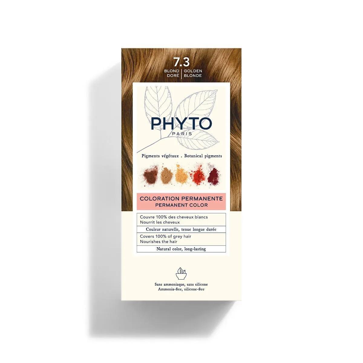 Phyto Phytocolor 7.3 Biondo Dorato Colorazione Permanente Per Capelli Kit Tintura