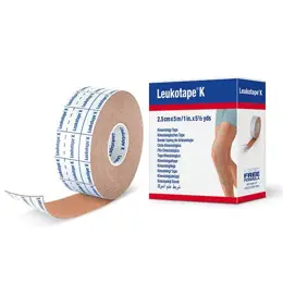 Leukotape K Bande Adhésive Elastique Chair 2,5cm x 5m