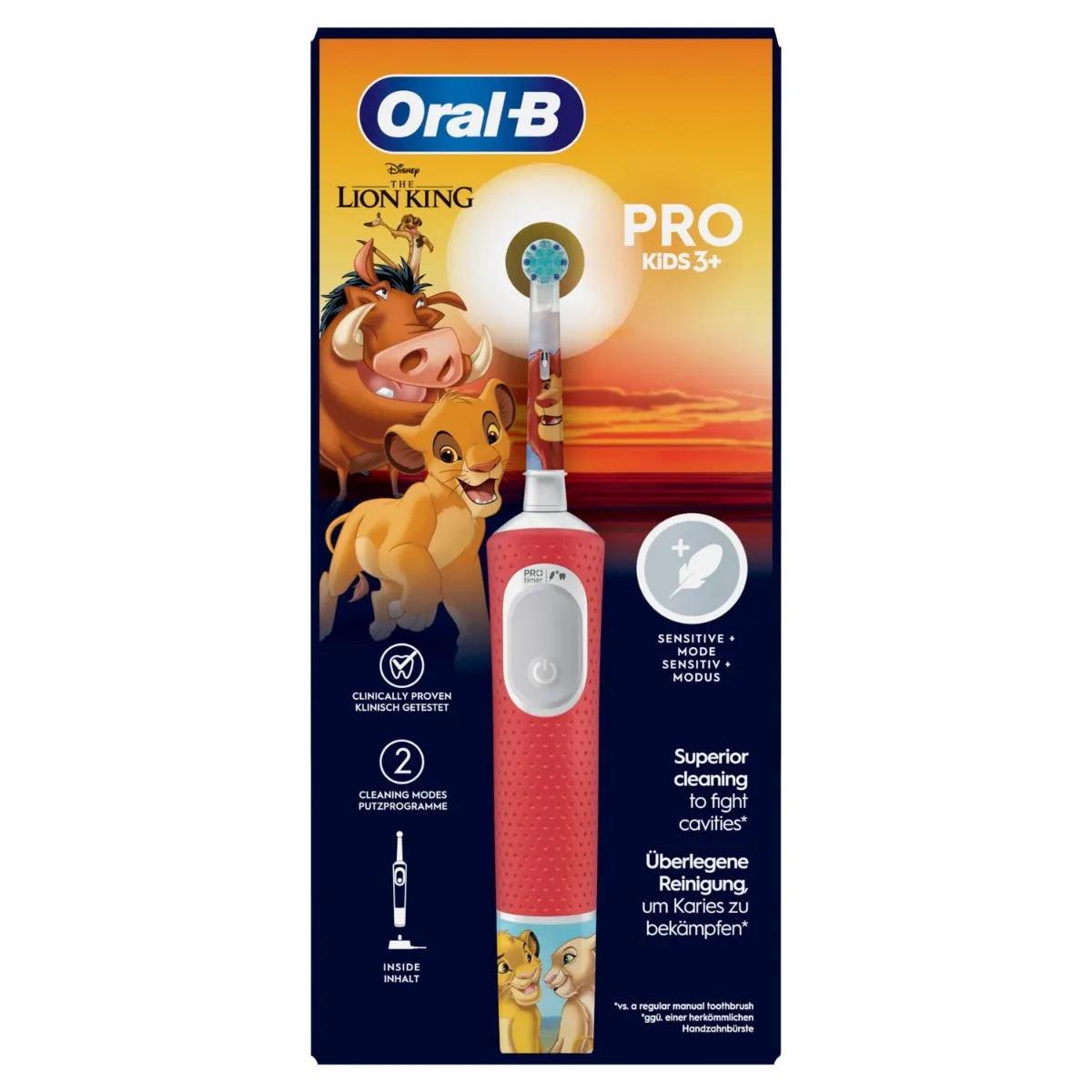 Oral-B Vitality Pro 103 Kids Lion King Spazzolino Elettrico per Bambini