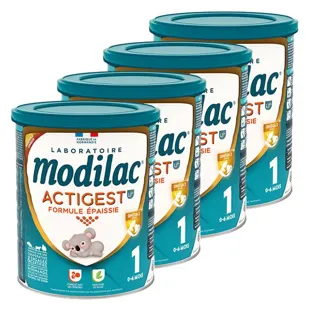 Modilac Actigest Latte per lattanti 1a età Lf+1 800 g - Confezione da 4