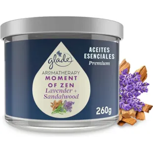 Glade Aromatherapy Zen Lavender and Sandalwood Candle 260 gr
