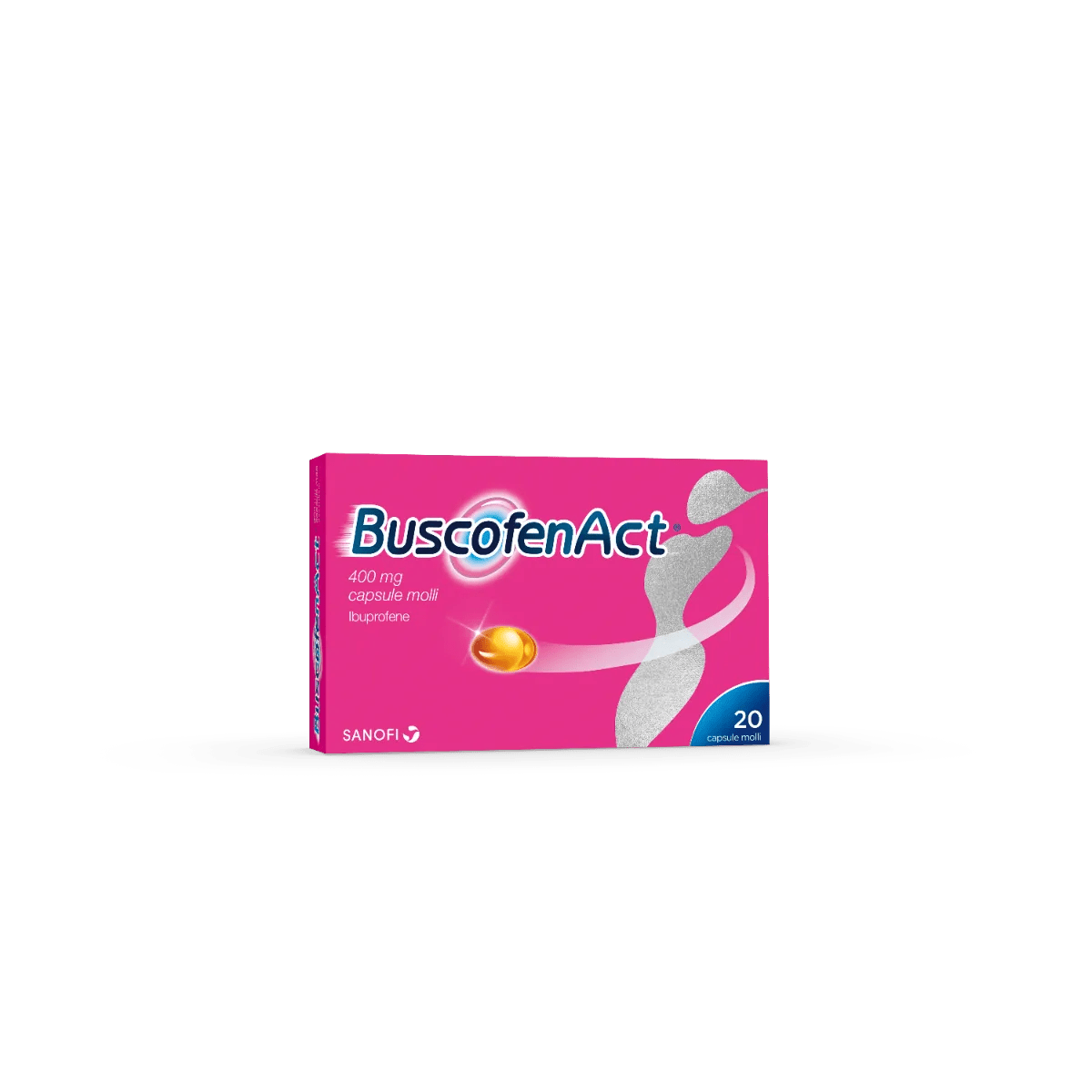 Buscofen Act 400 mg Ibuprofene Analgesico 20 Capsule Molli