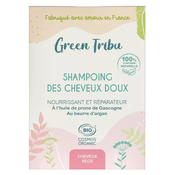 Green Tribu Shampoing des Cheveux Doux Bio 85g