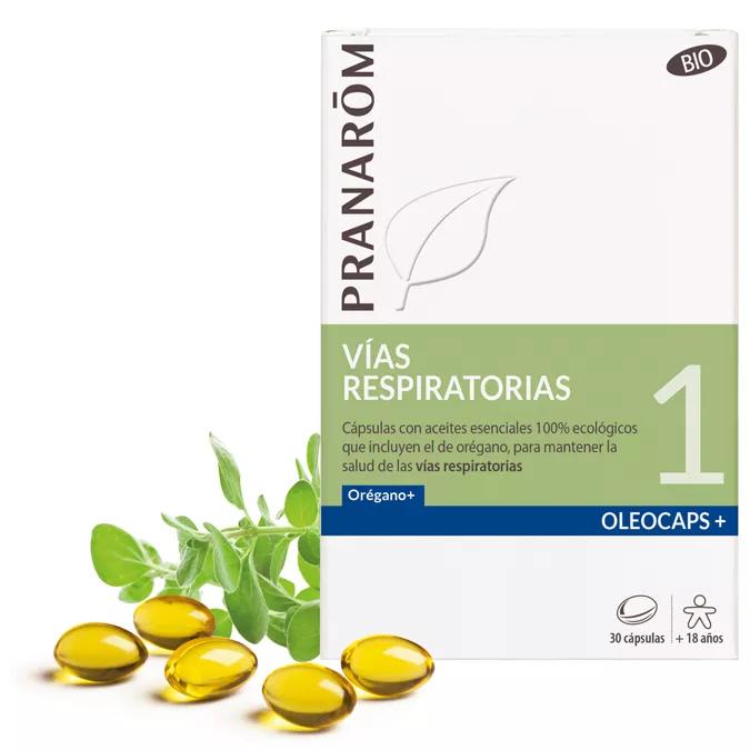 Pranarom Oleocaps+ 1 Vías Respiratorias BIO 30 Cápsulas