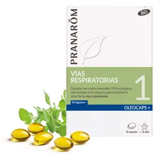 Oleocaps + 1 BIO Pranarom Respiratory Tracks 30 Capsules