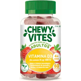 Chewy Vites Adulto Vitamina D +4Años 60 Gominolas