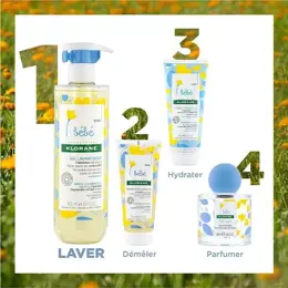 Klorane Routine Bébé Gel Lavant et Crème Nutritive au Calendula