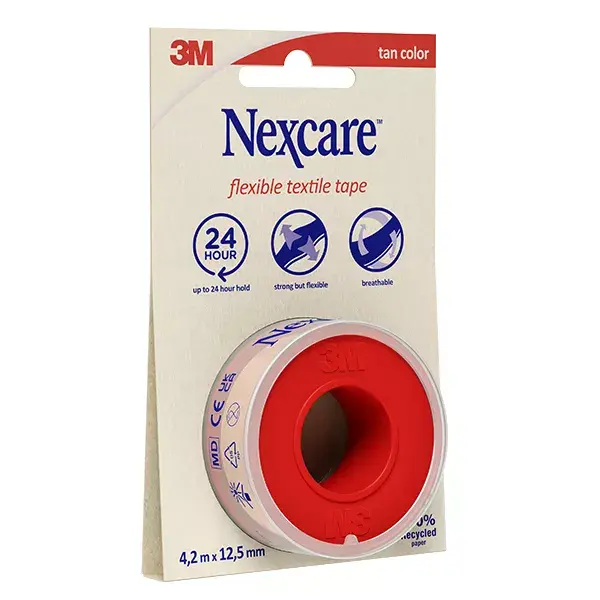 Nexcare™ Pansement Souple Textile 4,2 M X 12,5 Mm 1 Ruban Paquet