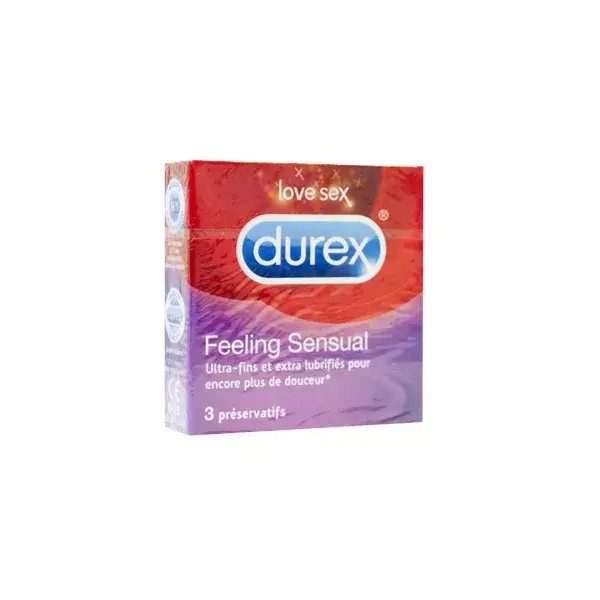 Sensacin Sensual caja de 3 condones de Durex