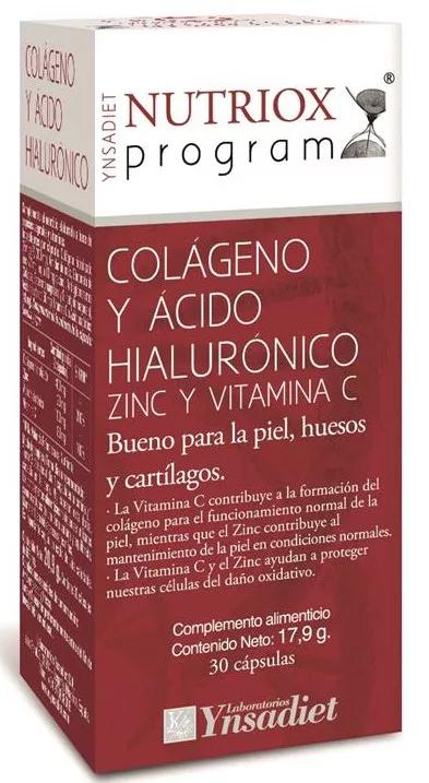 Ynsadiet Nutriox Colágeno+Ácido Hialurónico 30 Cápsulas
