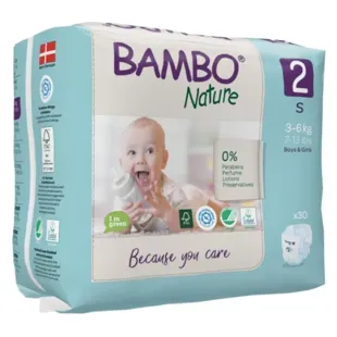 Bambo Nature Pannolino Taglia 2 3-6kg 30 unità 