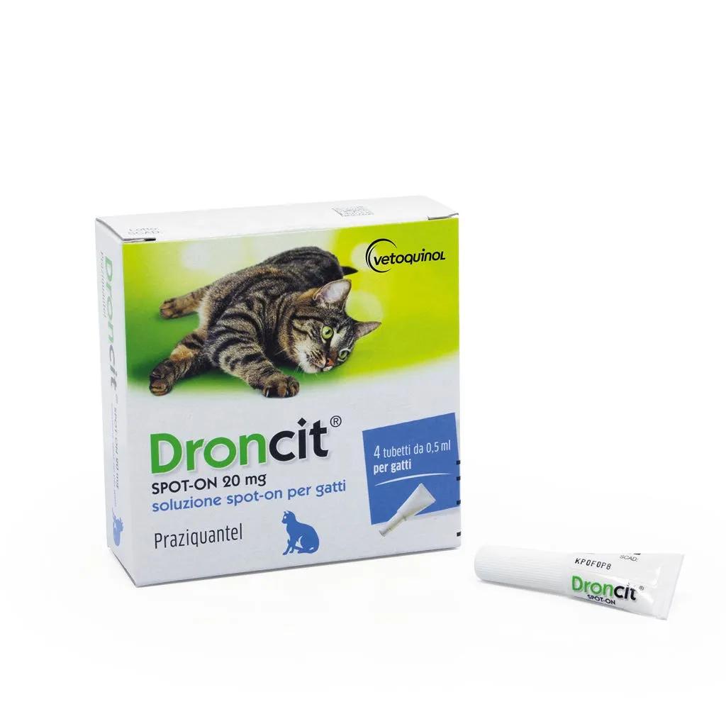 Droncit Spot-On Antiparassitario Per Gatti 4 tubetti 20 mg