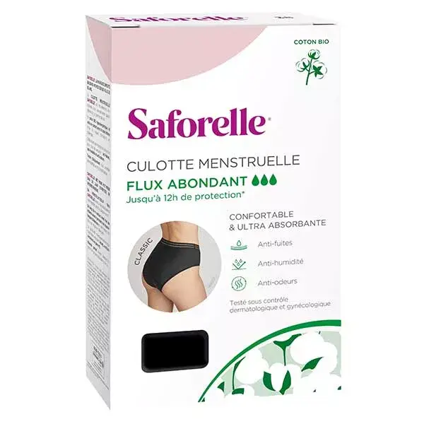 Saforelle® Culotte Menstruelle Classic Flux Abondant Taille 38