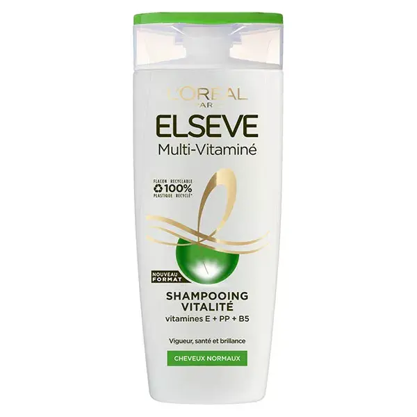 L'Oréal Paris Elseve Multi-Vitaminé Shampooing Cheveux Normaux 350ml