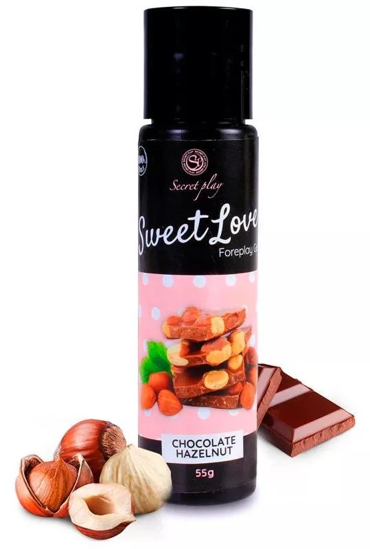 Chocolate Flavor Lubricant with Hazelnuts Secret Play 60ml