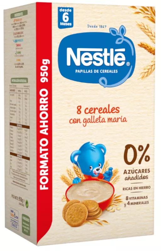 Nestlé Papilla 8 Cereales con Galleta María +6m 950 gr