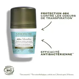 Sanoflore Déodorant Fraîcheur Mentha Roll-On 48h Bio 50ml