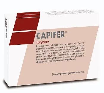 Capifer Integratore Ferro 30 Compresse Gastroprotette