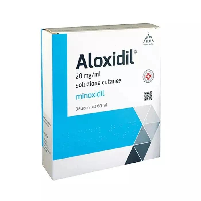 Aloxidil Farmaco Per La Crescita Dei Capelli Soluzione Cutanea 3 Flaconi 60 ml