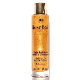 Rosebaie Huile Pailletée Monoï x Collagène 50ml