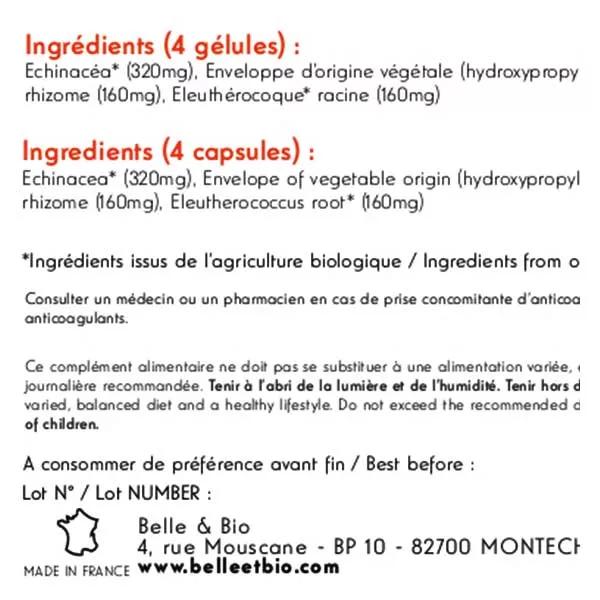 Belle & Bio Defensas Naturales Bio 120 cápsulas blandas