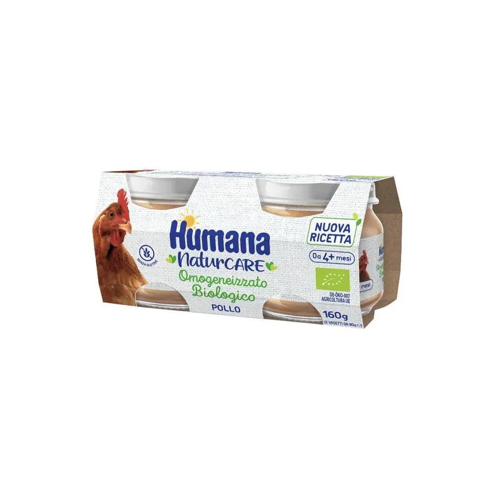 Humana Omogeneizzato Pollo Bio 2 X 80G Vasetti