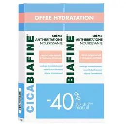 Biafine Cicabiafine Crème Hydratante Anti-Irritations Lot de 2 x 200ml