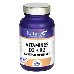 Pharm Nature Micronutrition Vitamines D3 + K2 60 gélules