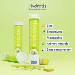 Hydratis Solution d'Hydratation Citronnelle Gingembre 20 pastilles