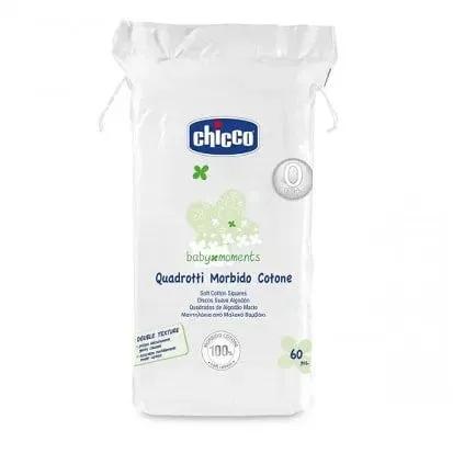 Chicco Baby Moments Quadrotti In Cotone 60 Pezzi