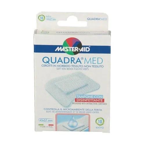 Master Aid Quadra Med Cerotti Extra in TNT Disinfettanti 10 Pezzi