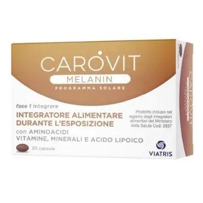 Carovit Melanin Integratore per la Sintesi di Melanina 20 Capsule