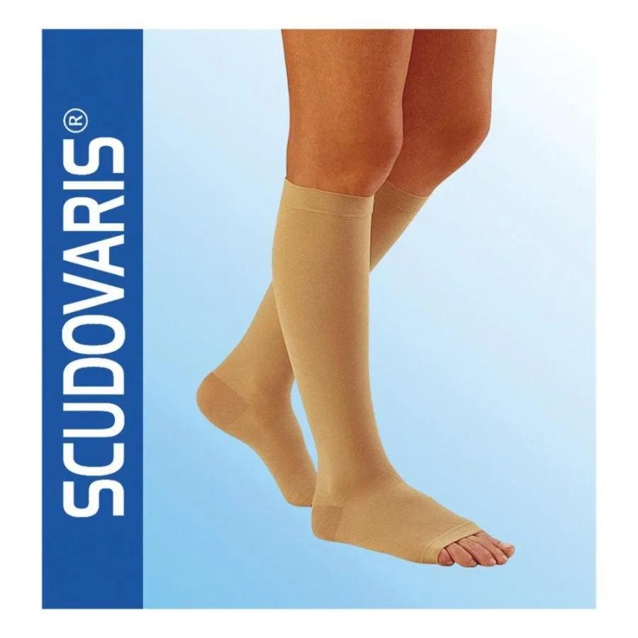 Scudovaris K1 Gambaletto Medicale e Terapeutico mm Hg 25-30 Colore Naturale Taglia 5