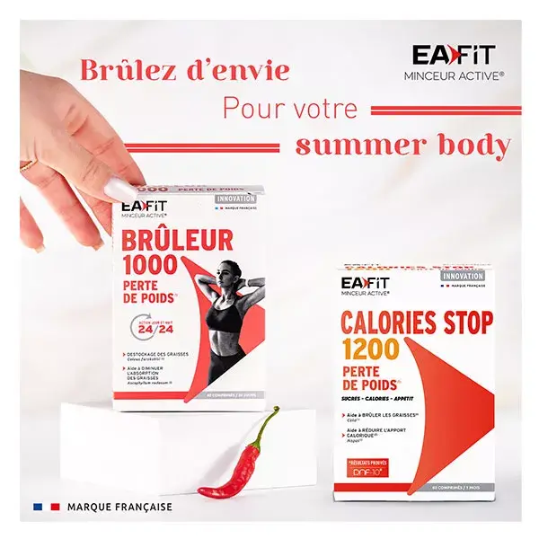 Eafit MINCEUR ACTIVE - Calories Stop 1200 - Perte de poids - Au Morosil -  60 Comprimés