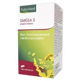 Naturland Oméga 3 Origine Marine 180 capsules