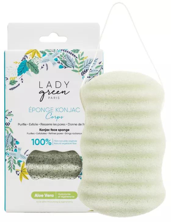 Lady Green Konjac Sponge Body Aloë Vera 1 stuk